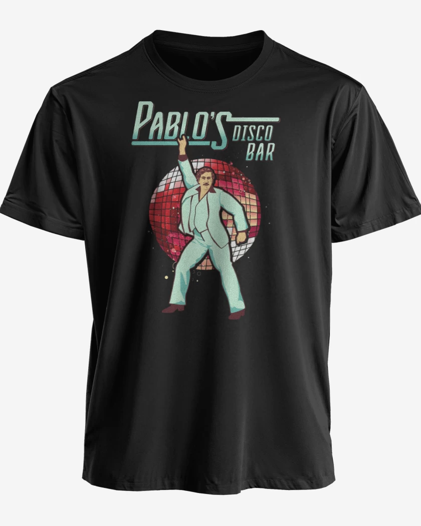 Polera premium Negro de Pablos Disco Bar
