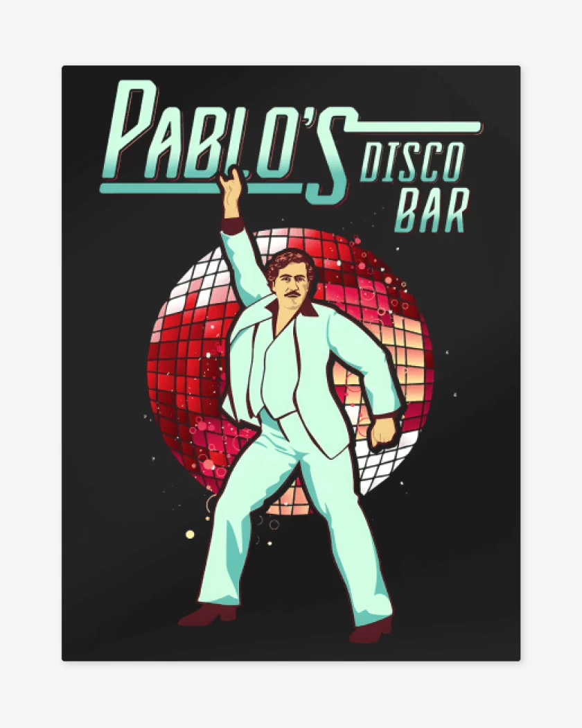 Print metalico Negro de Pablos Disco Bar