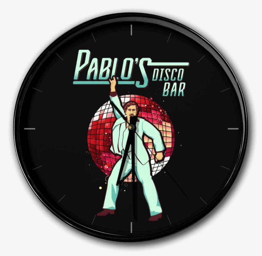 Reloj Negro de Pablos Disco Bar