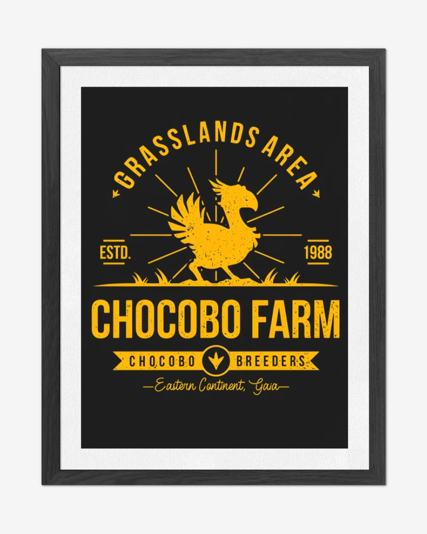 Cuadro decorativo Chocobo Farm