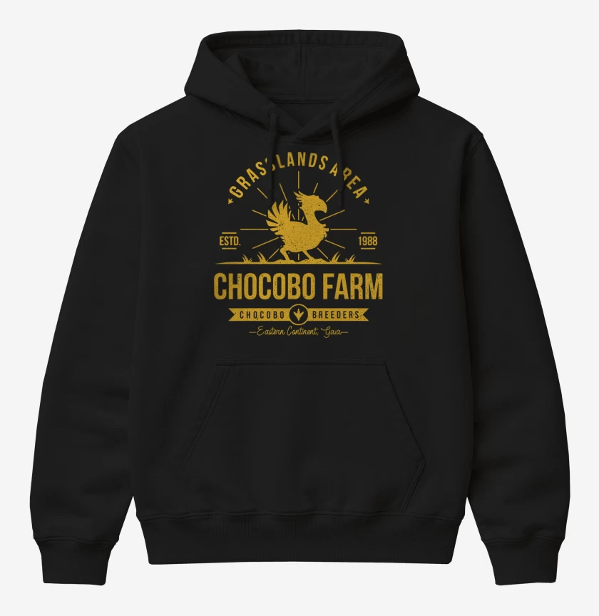 Poleron Canguro básico Negro de Chocobo Farm