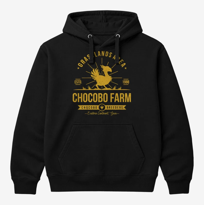 Polerón Canguro Negro de Chocobo Farm
