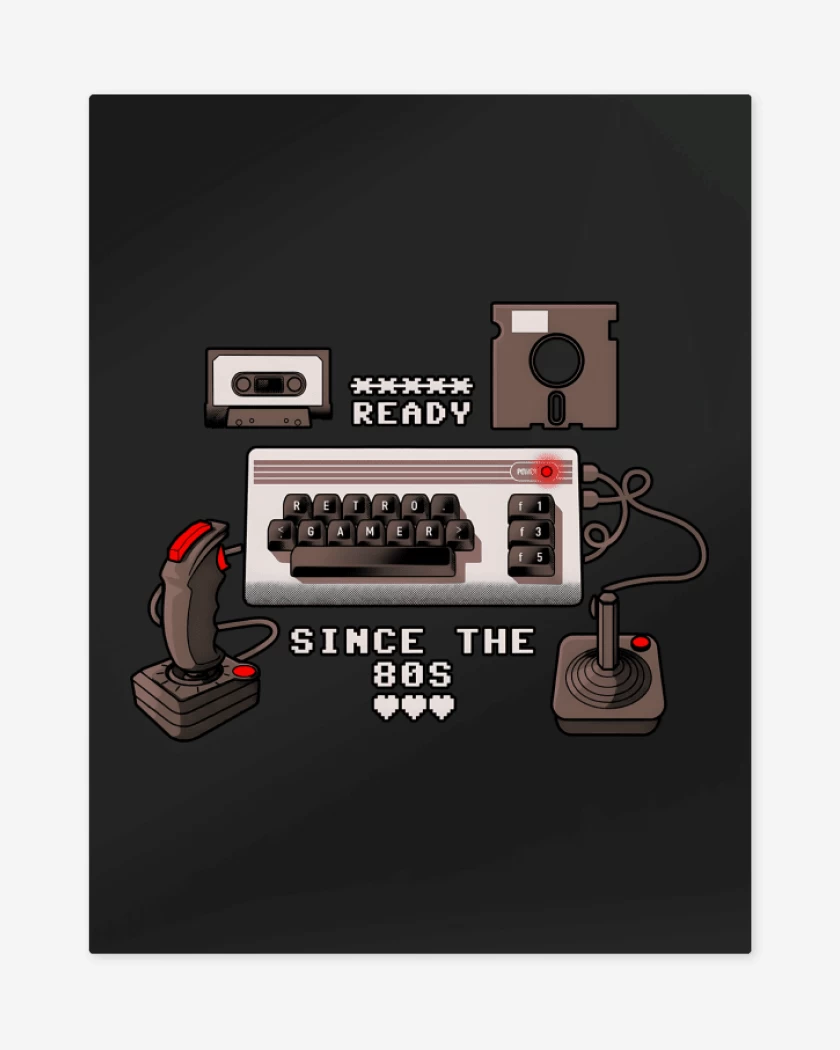 Print metalico Negro de Ready Since The 80s