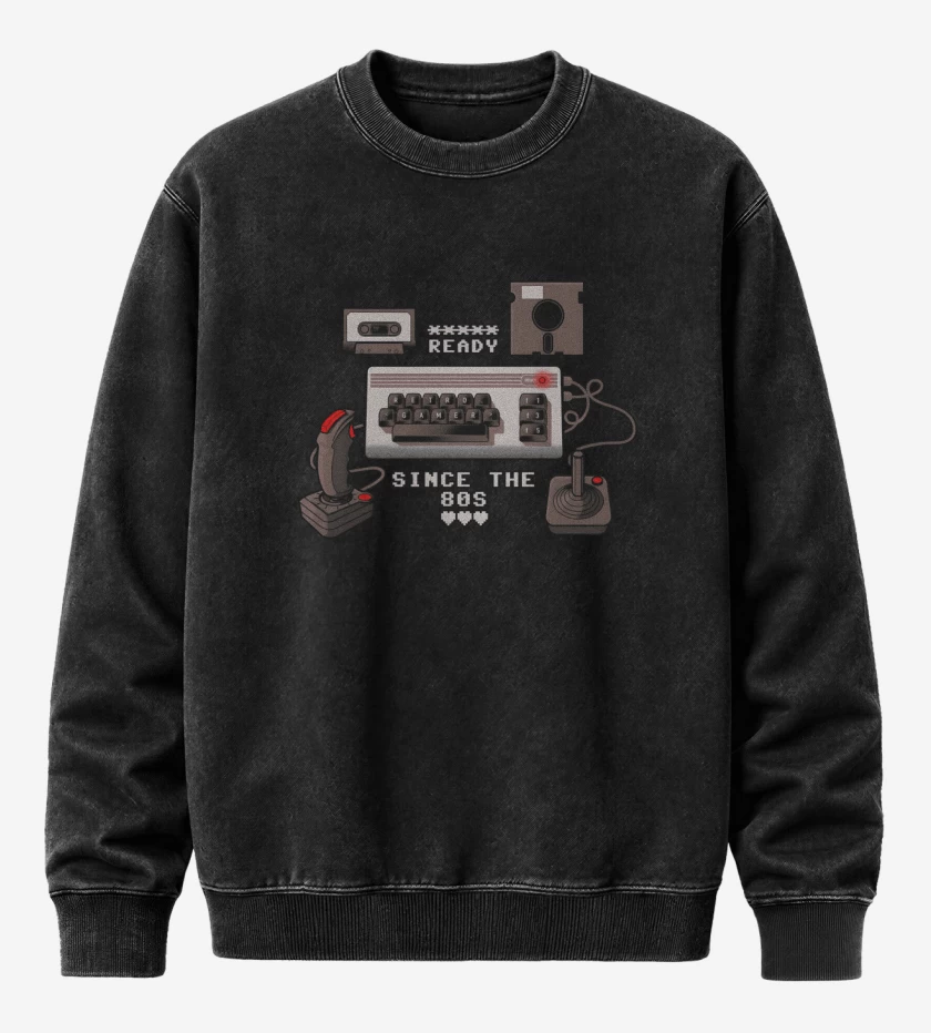 Poleron Polo Acid Wash Negro de Ready Since The 80s