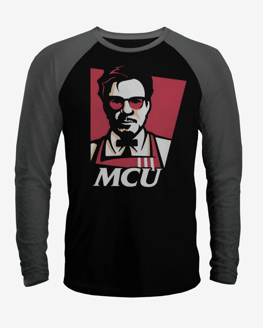 Polera Raglan Negro / Negro Heather de MCU