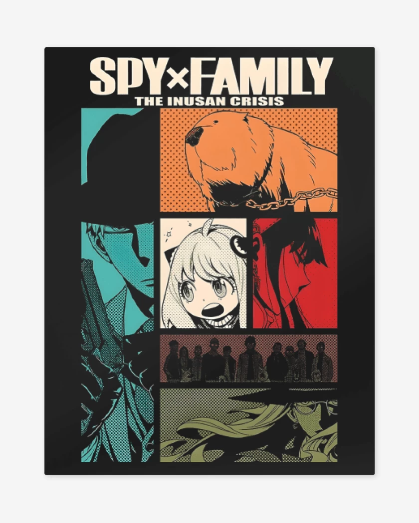 Print metalico Negro de Spy x Family