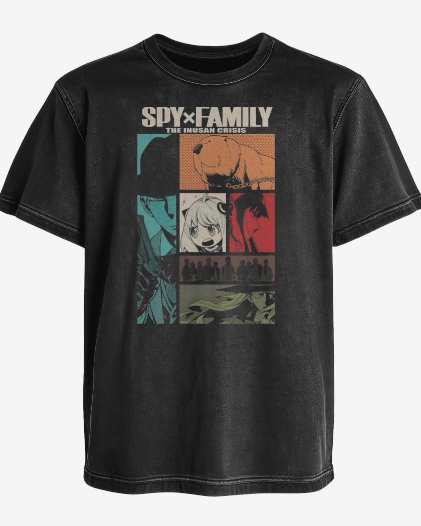 Polera desgastada Negro de Spy x Family