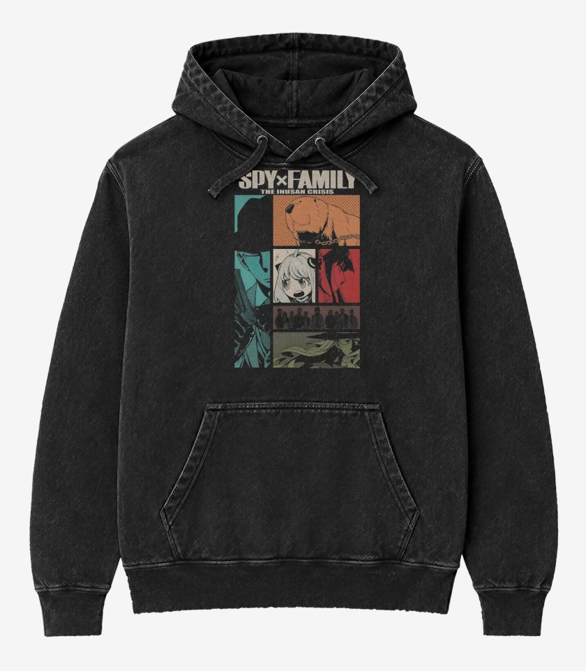 Poleron Canguro Acid Wash Spy x Family