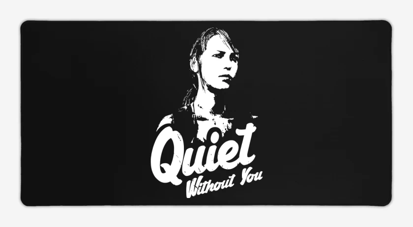 Mouse pad Gamer Negro de Quiet without you