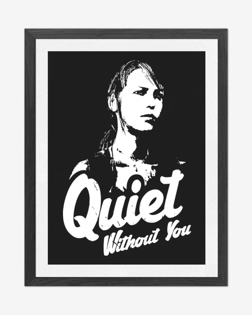 Cuadro decorativo Negro de Quiet without you