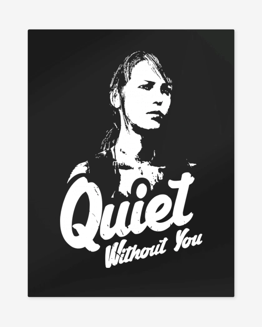 Print metalico Negro de Quiet without you