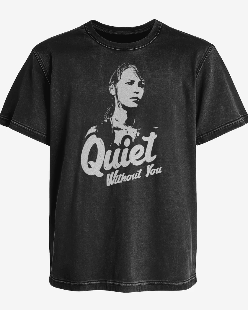 Polera desgastada Quiet without you