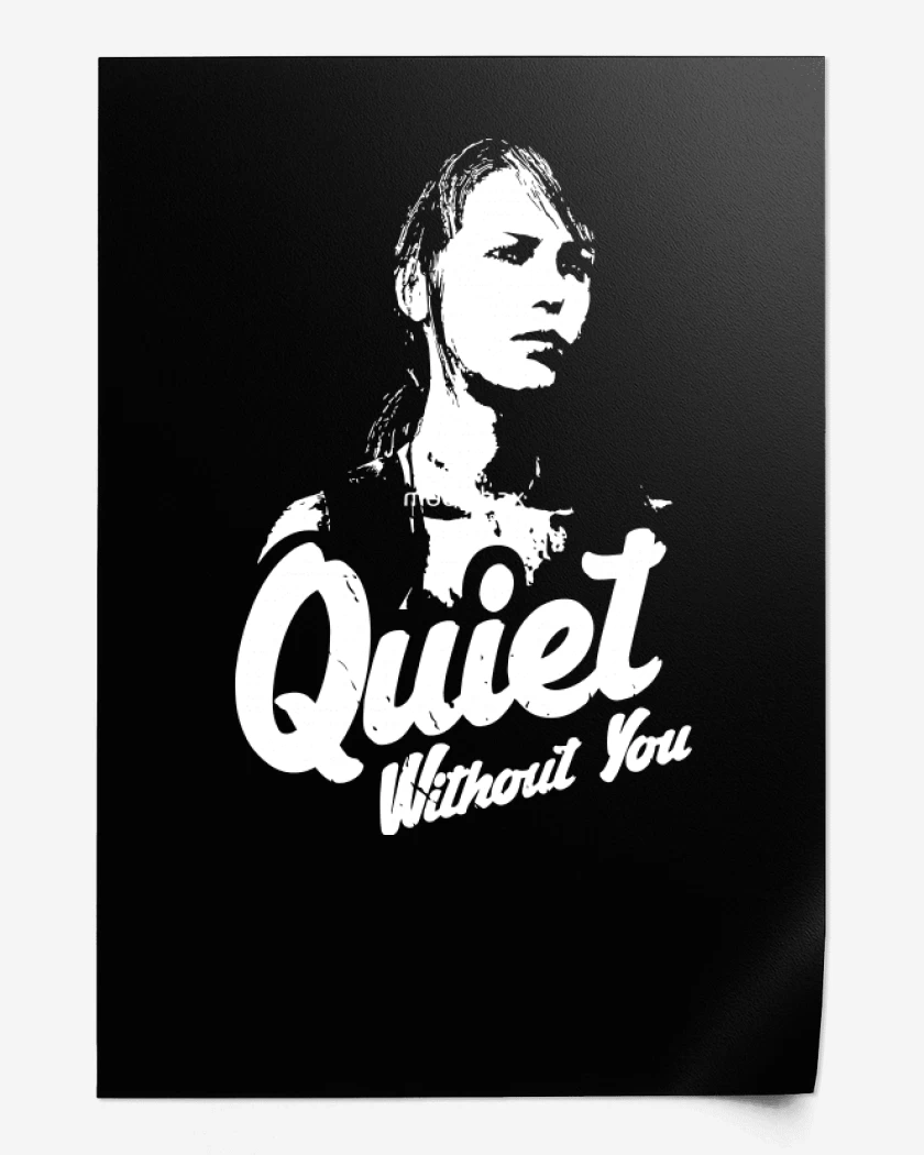 Print Negro de Quiet without you