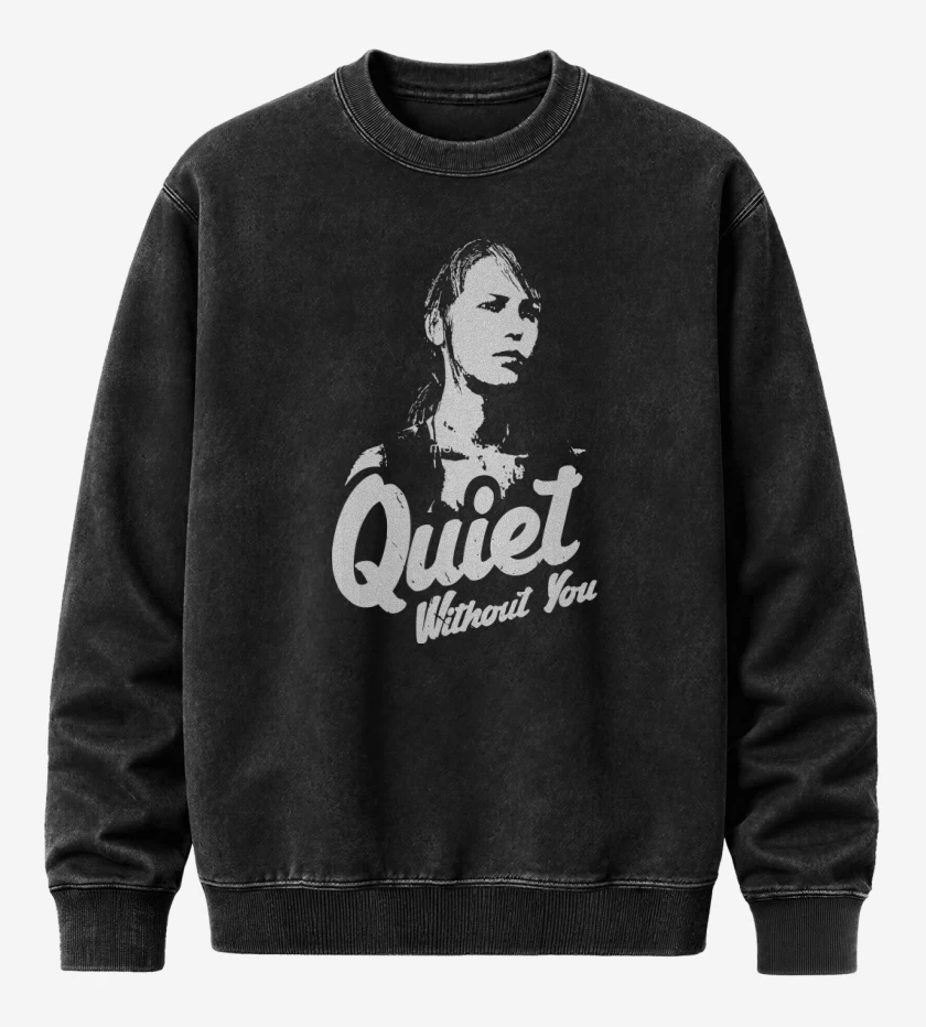 Poleron Polo Acid Wash Negro de Quiet without you