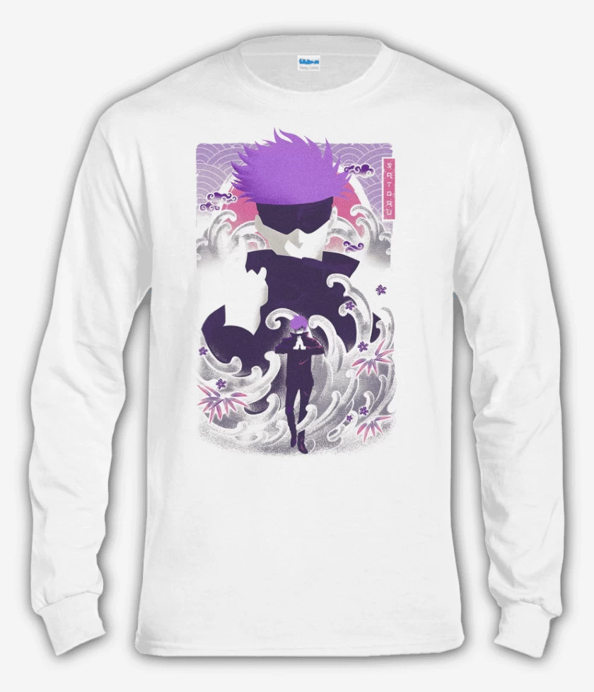 Polera manga larga Blanco de Satoru