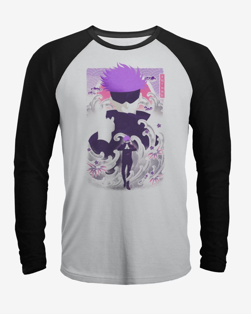 Polera Raglan Blanco / Negro de Satoru