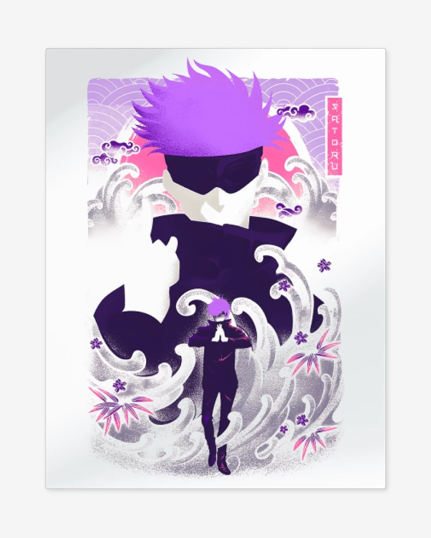 Print metalico Blanco de Satoru