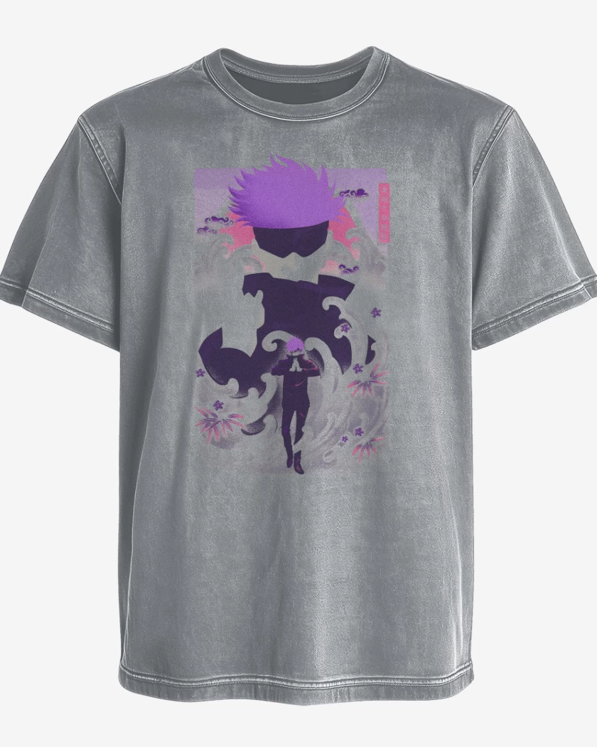 Polera desgastada Gris Melange de Satoru