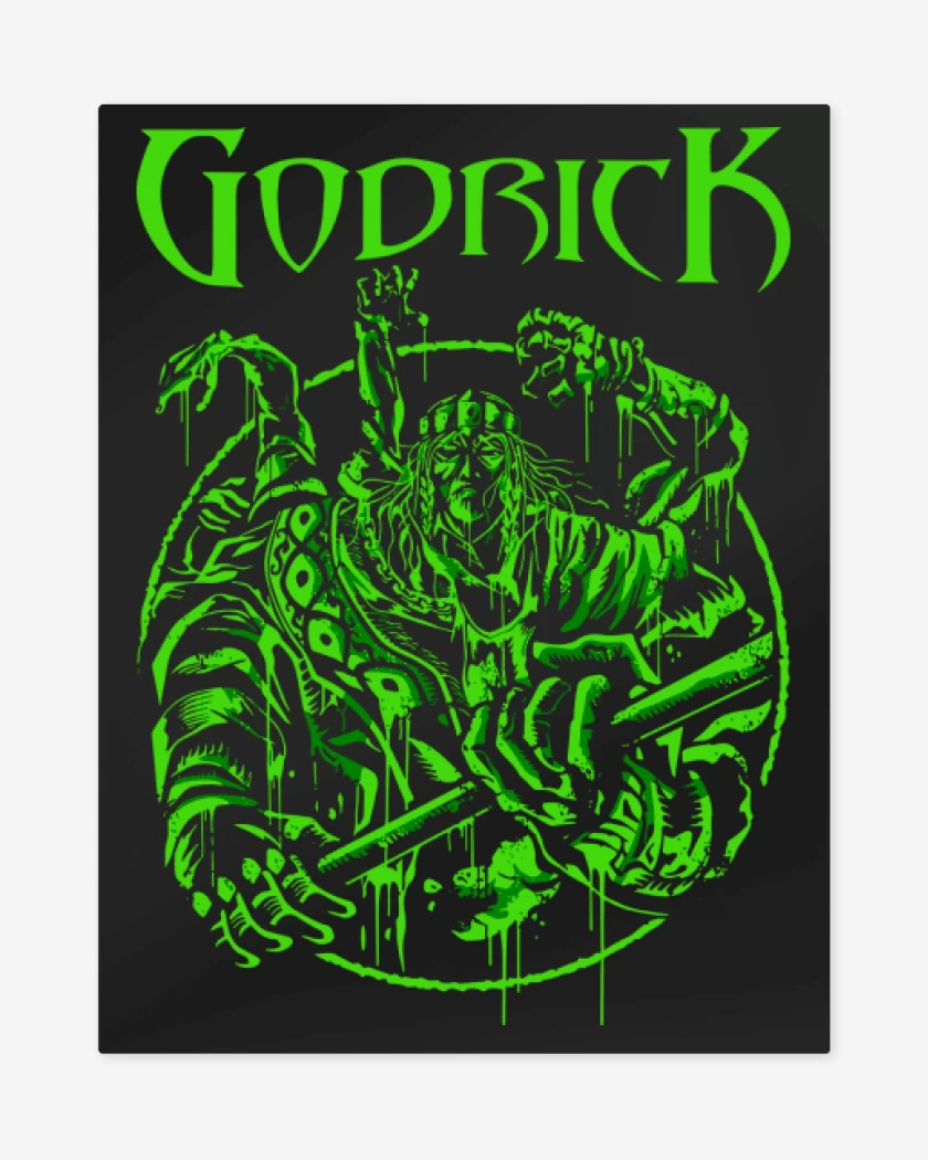 Print metalico Negro de Godrick