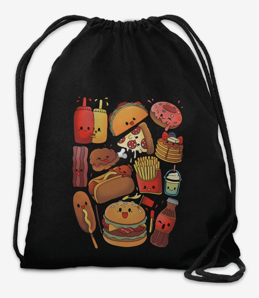 Mochila Negro de Comidita