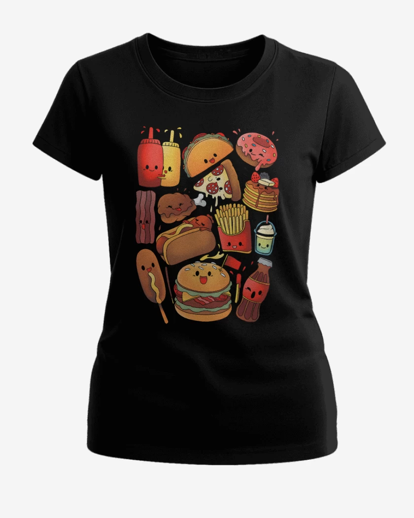 Polera de Mujer Negro de Comidita