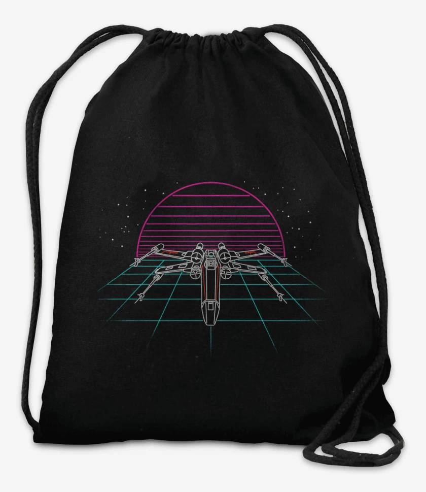 Mochila Negro de X wing retro