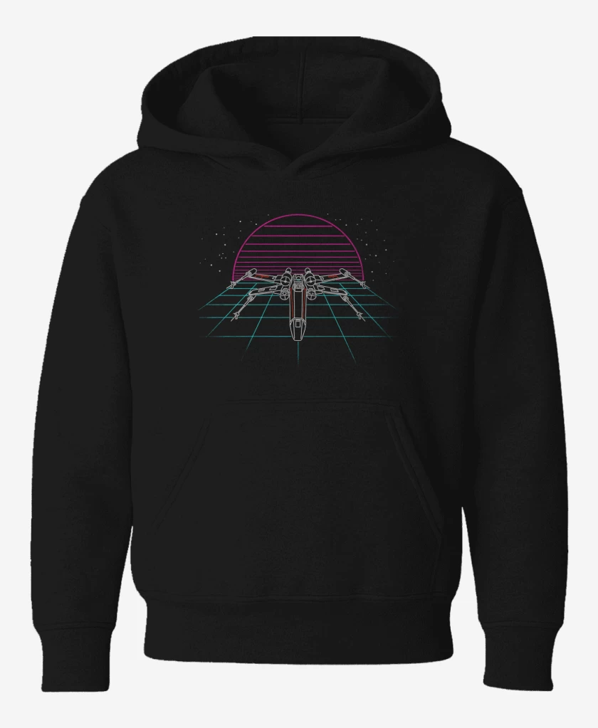 Poleron de niño Negro de X wing retro