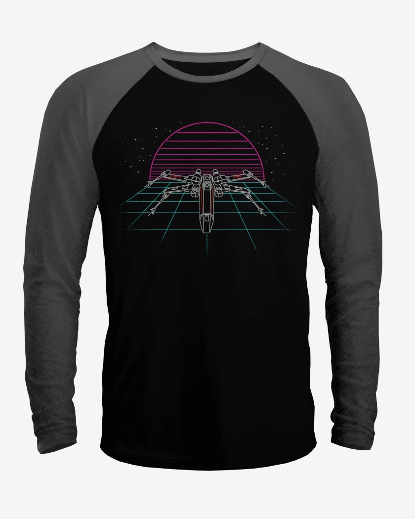 Polera Raglan X wing retro