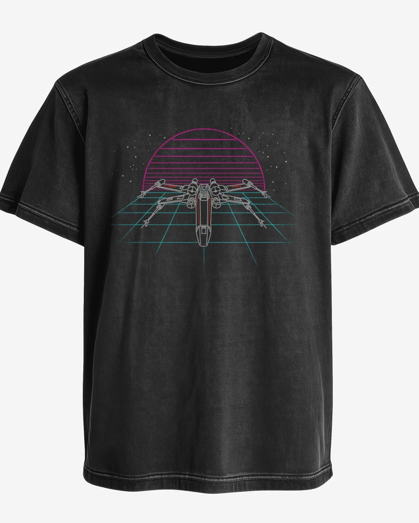 Polera desgastada X wing retro