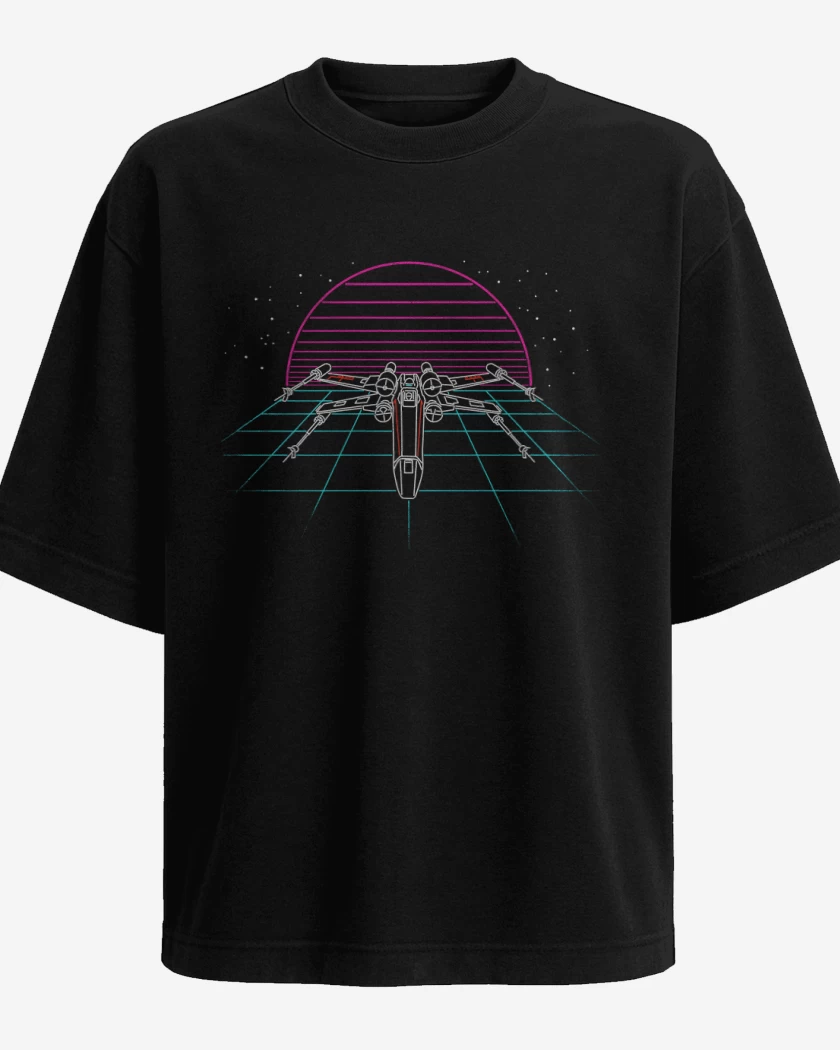 Polera Oversize X wing retro