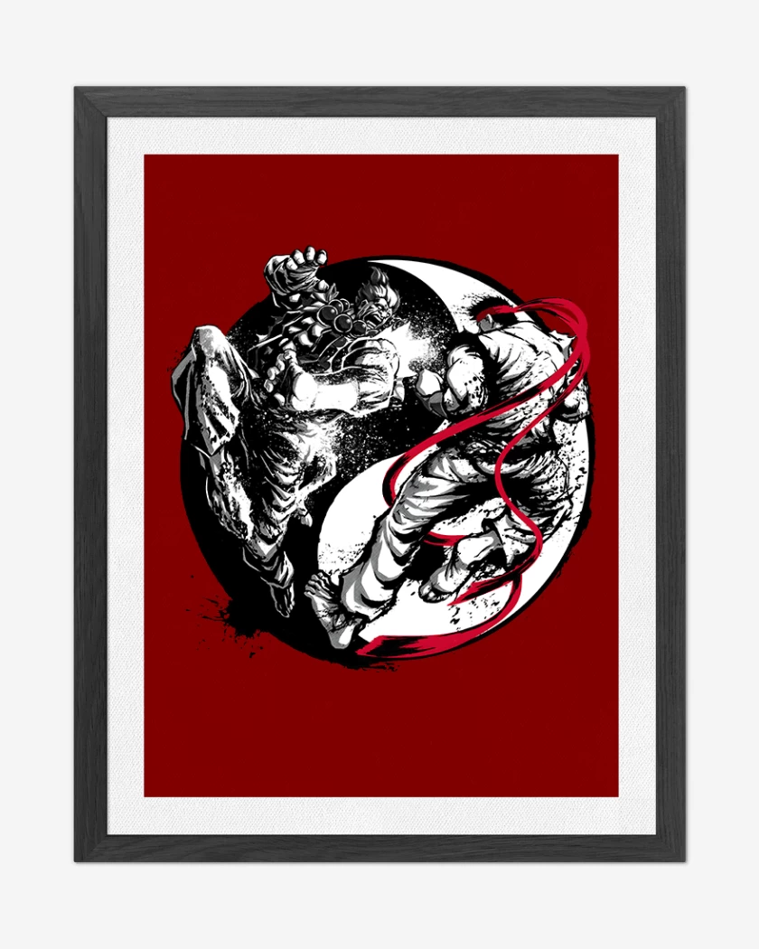 Cuadro decorativo Rojo de Ryu Akuma