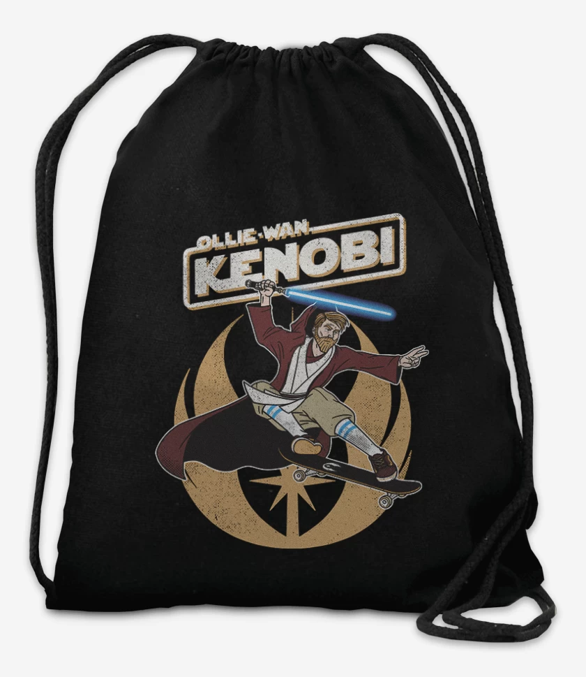 Mochila Negro de Ollie wan kenobi