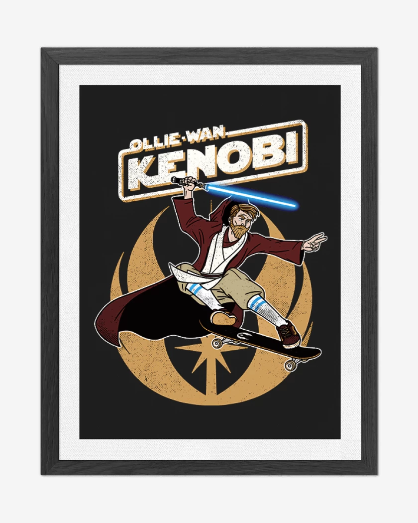 Cuadro decorativo Ollie wan kenobi