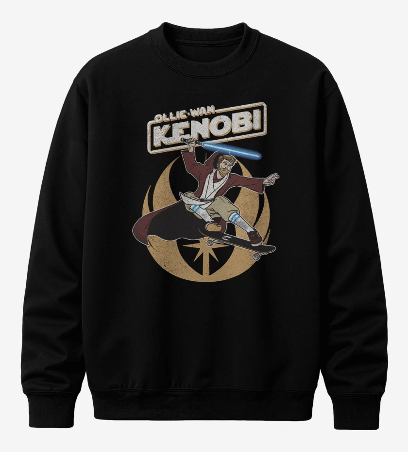 Poleron polo Negro de Ollie wan kenobi
