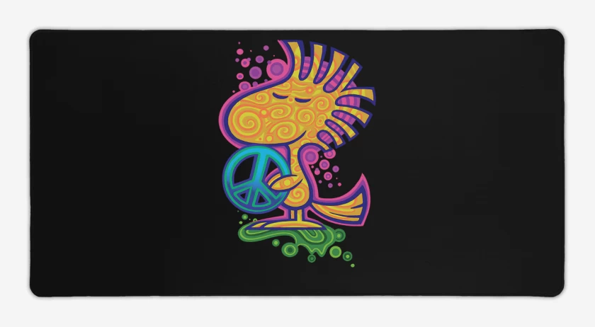 Mouse pad Gamer Negro de Woodstock de la Paz