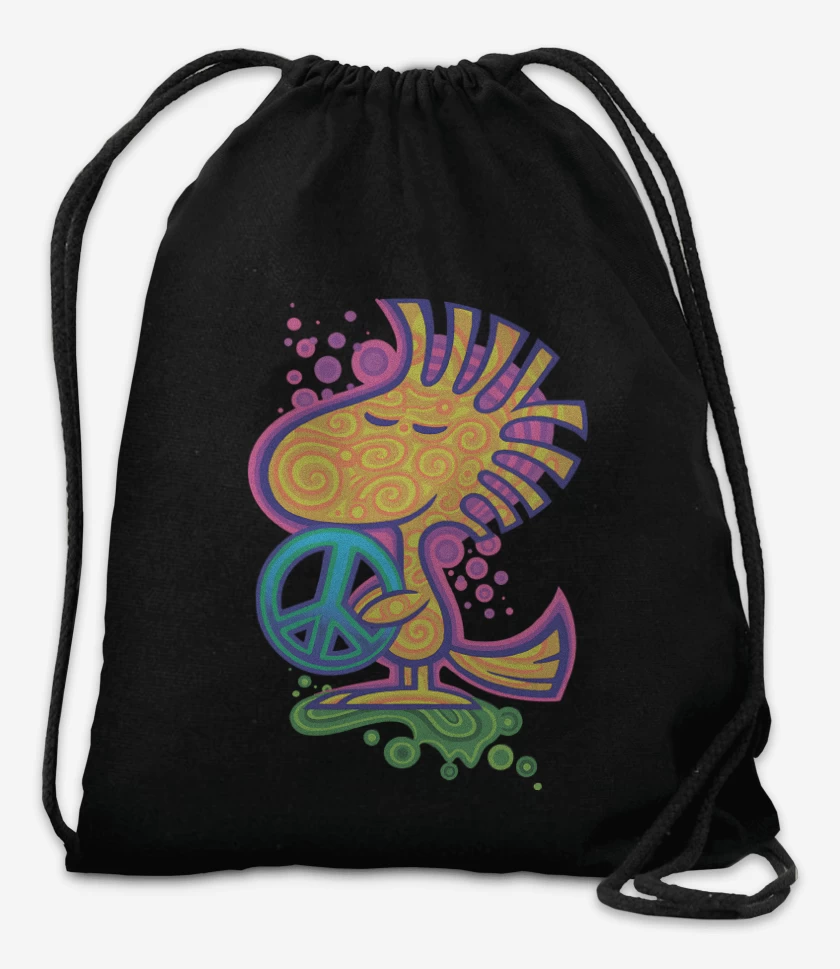 Mochila Negro de Woodstock de la Paz