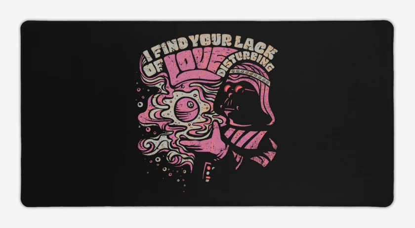 Mouse pad Gamer Negro de Darth Hippie