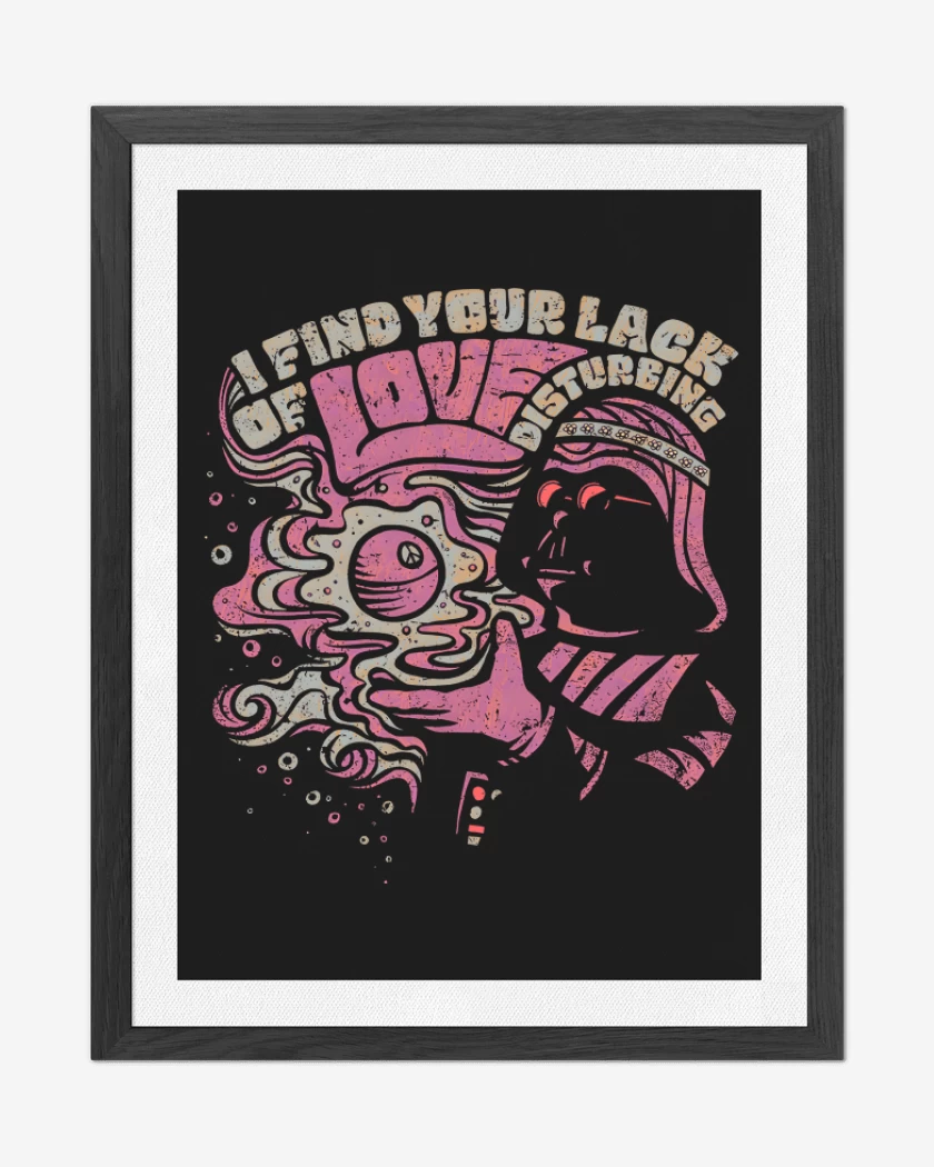 Cuadro decorativo Negro de Darth Hippie