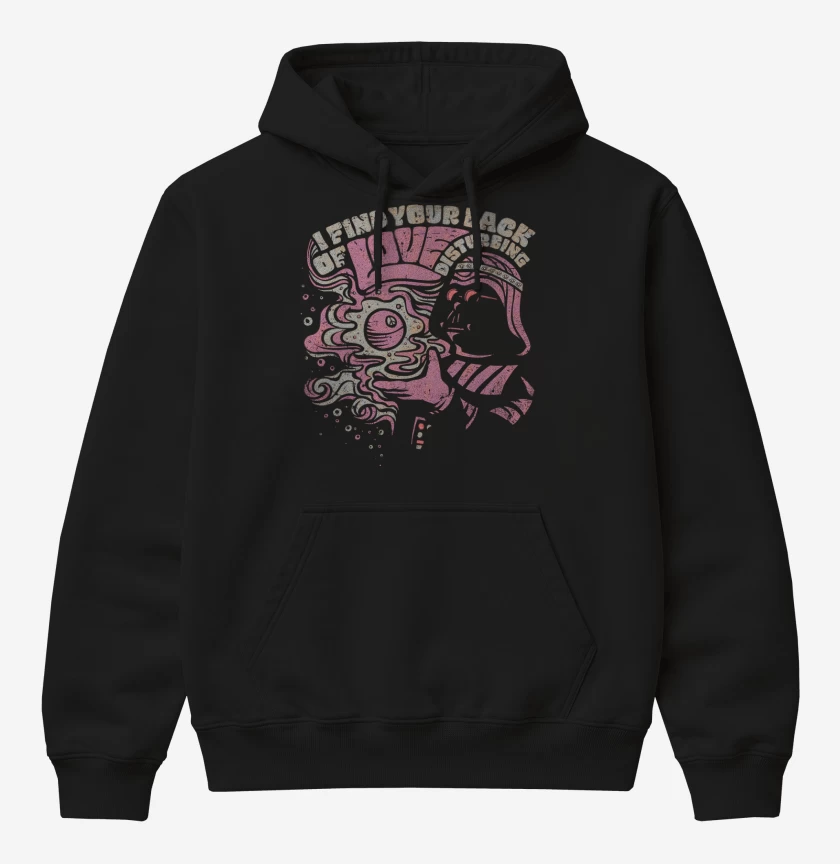 Poleron Canguro básico Negro de Darth Hippie