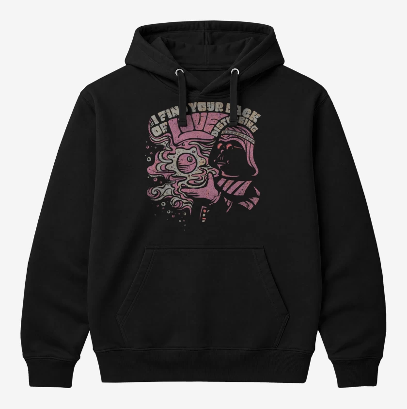 Polerón Canguro Negro de Darth Hippie