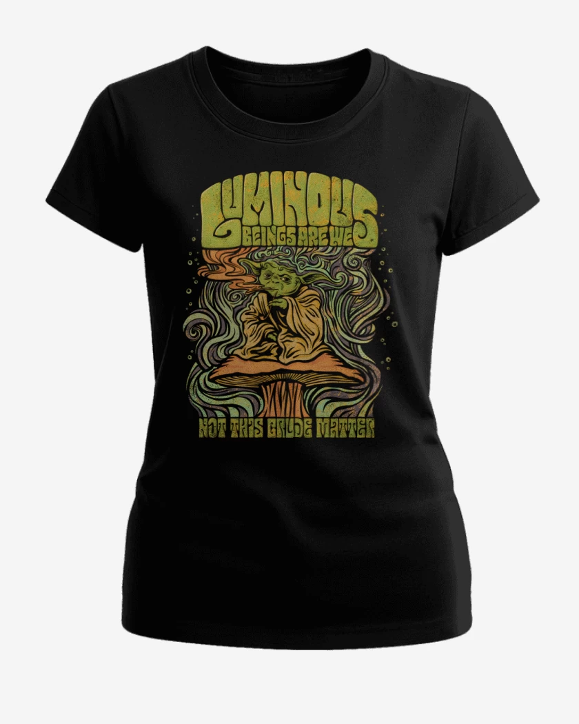 Polera de Mujer Negro de Yoda Fumon