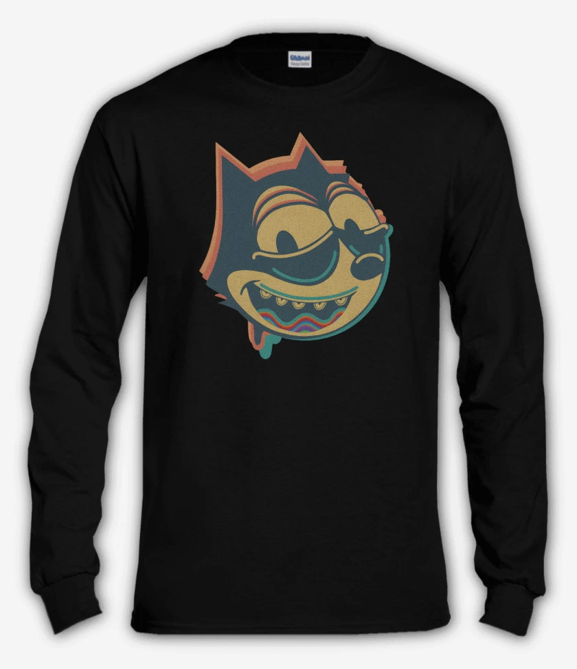 Polera manga larga Negro de Felix en Ácidos