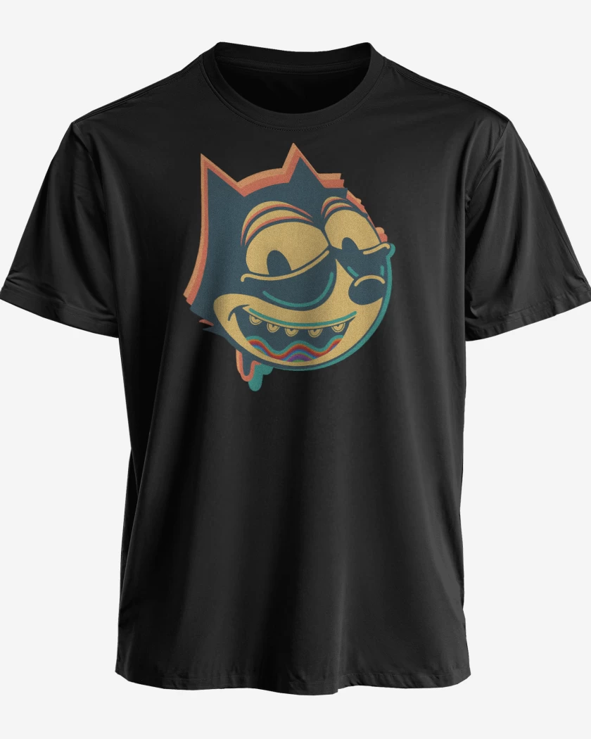 Polera premium Negro de Felix en Ácidos