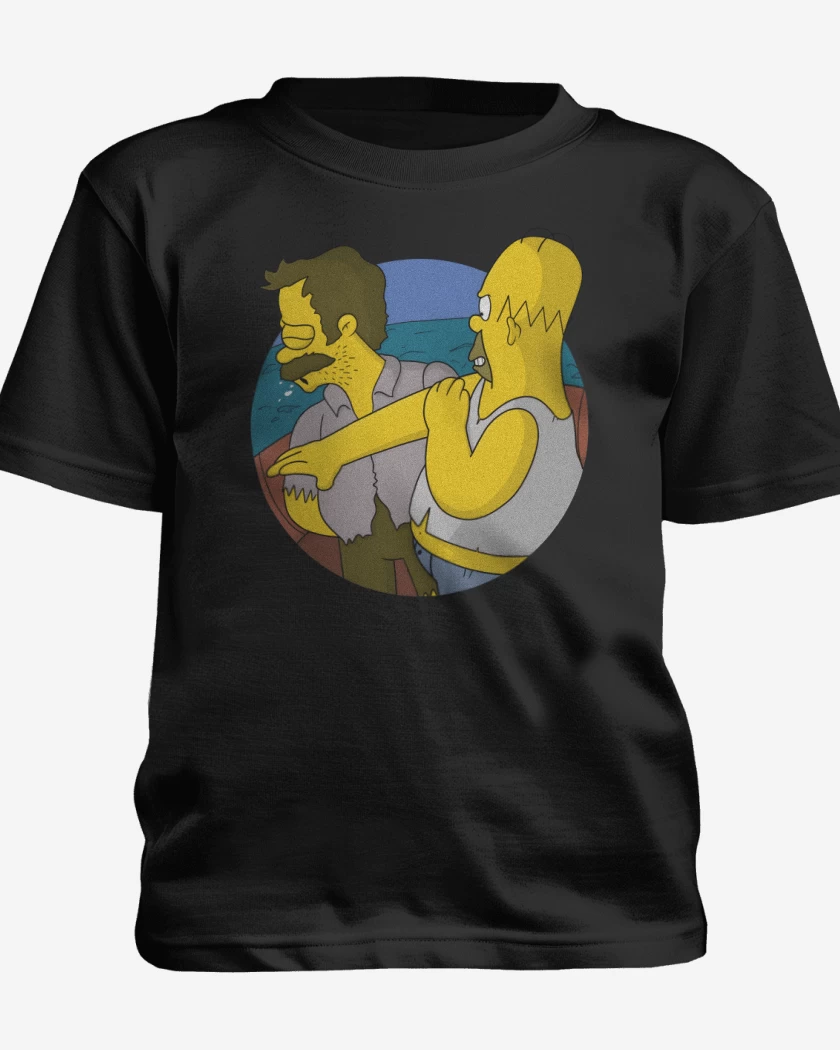 Polera de niño Negro de Estupido Flanders