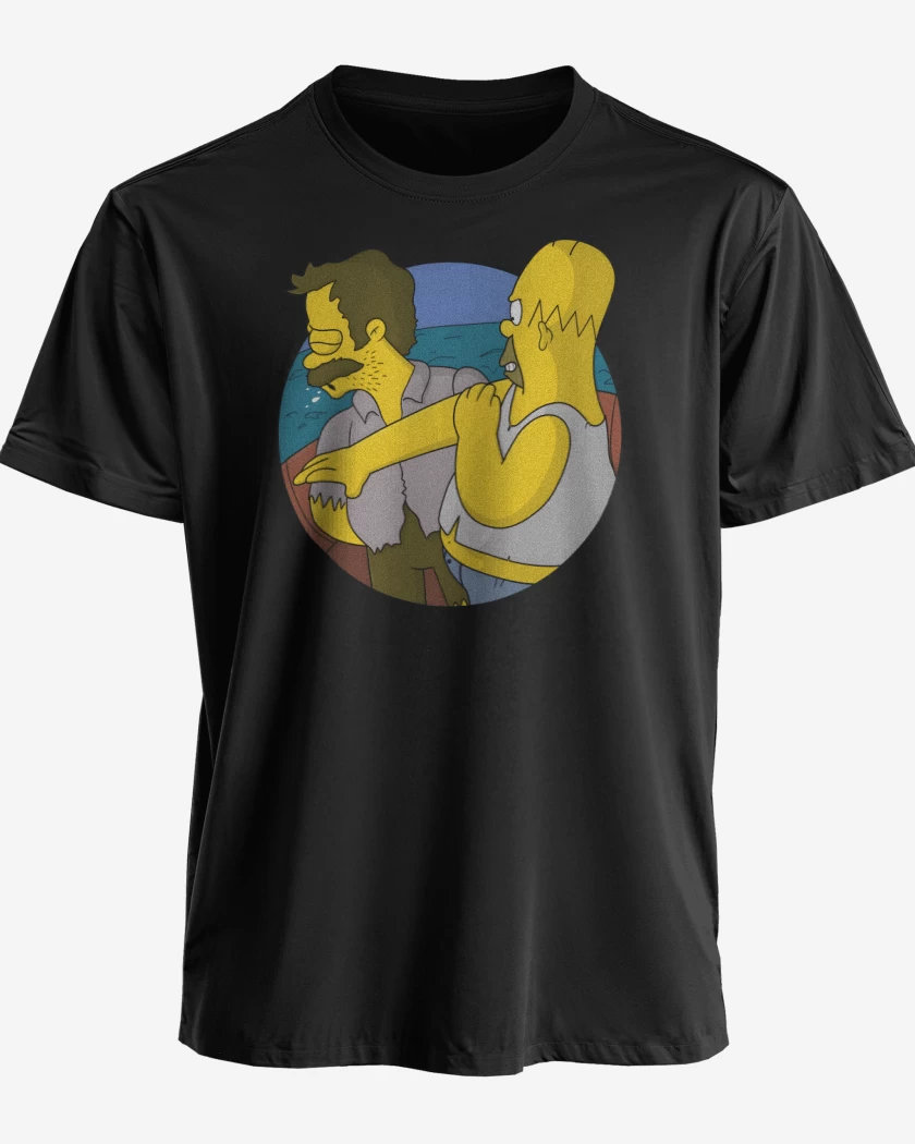 Polera premium Negro de Estupido Flanders