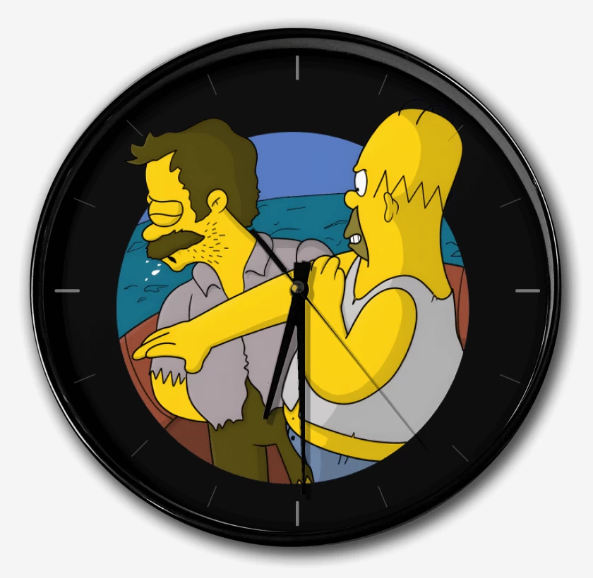 Reloj Negro de Estupido Flanders
