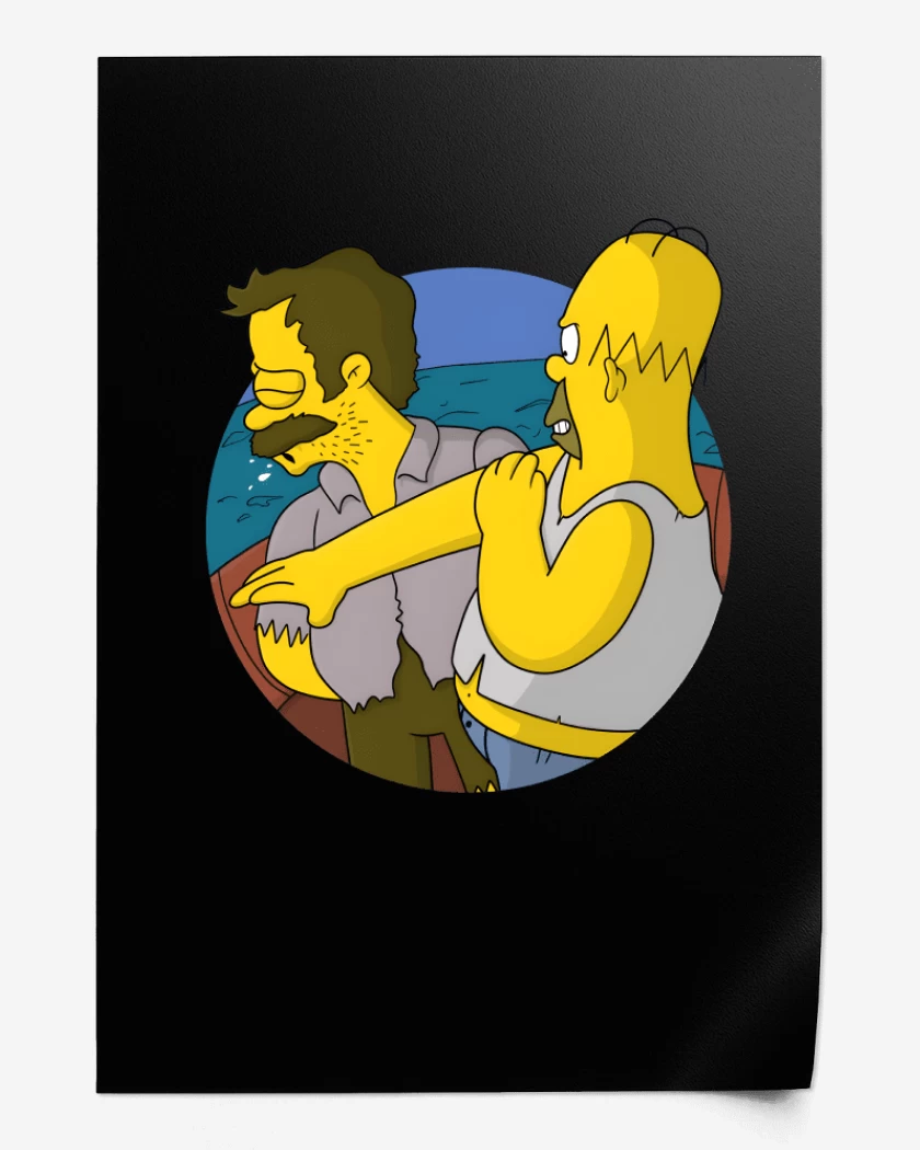 Print Negro de Estupido Flanders