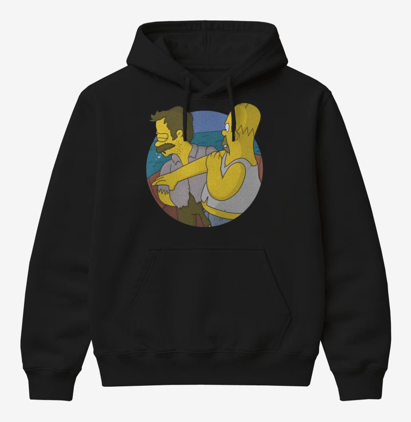 Poleron Canguro básico Negro de Estupido Flanders