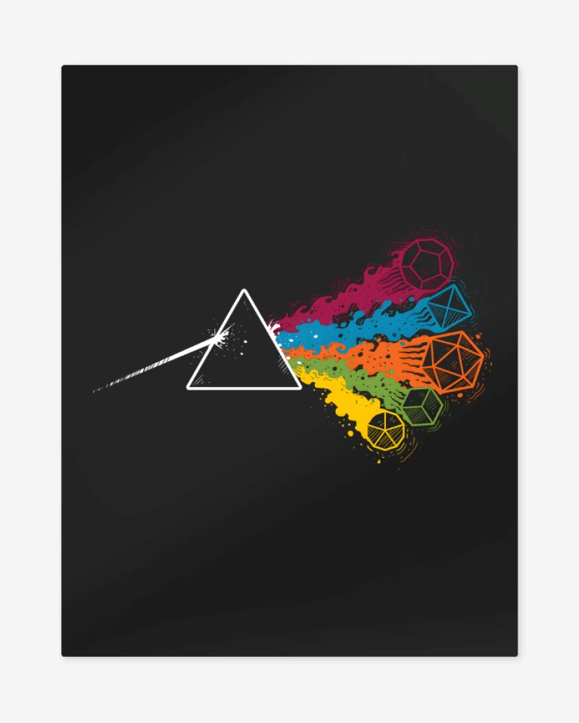 Print metalico The Dark Side of the RPG