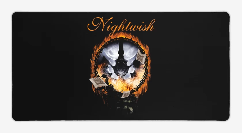 Mouse pad Gamer Negro de Nightwish